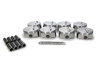 JEP258027 SBC Flat Top Piston Set 4.045 Bore -5cc