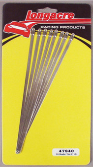 LON52-47840 Header Wrap Ties 8in 8pk Stainless