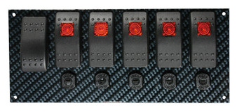 MOR74193 Fiber Design Switch Panel - Black/Black