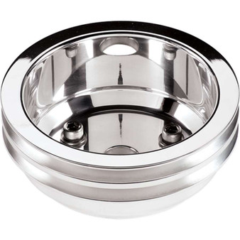 BSP78220 SBC 2 GRV Crank Pulley LWP Polished