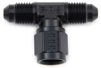 FRG498202-BL #4 Tee w/Female Swivel On Side Black