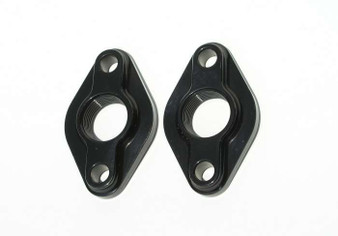 MEZWP80S BBC Water Pump Port Adapters - Black (2pk)