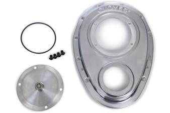 CLO9-221 Aluminum Timing Cover - SBC 2pc.