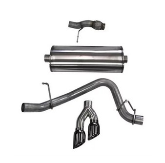 COR14859BLK Exhaust Cat-Back - 3.0in Single Side Exit