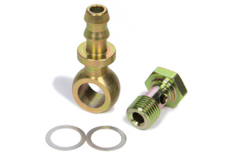 RUS697080 14mm Banjo to #6 Twist Lock Hose Adptr Bano Blt