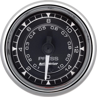 ATM9762 2/16 Chrono Chrome Gauge Pressure  15PSI