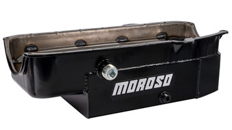 MOR21327 SBC 8qt CT Oil Pan - RH Dipstick 86-UP