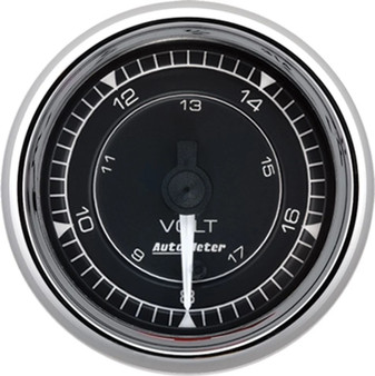 ATM9791 2/16 Chrono Chrome Gauge Voltmeter 18-Volt