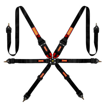 MOMMO1255120002 Corsa Harness 6 Point 3x3x2 Black Clip in Cam
