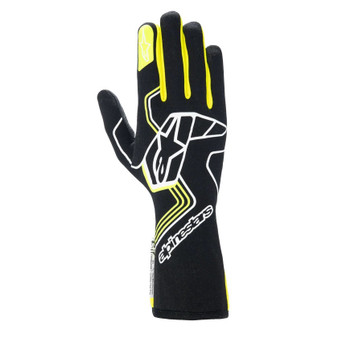 ALP3552024-155-2XL Glove Tech-1 Race V4 Blk / Fluo Yellow  2X-Large