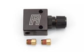 RUS654000 Billet Brake Prop Valve 3/8 24 Inv Flare Black