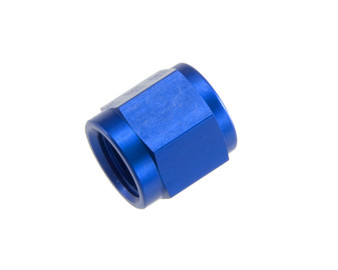 RHP818-08-1 8AN Aluminum Tube Nuts 3/4in x 16 Blue - 2/pkg