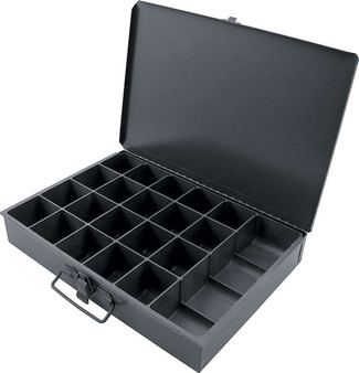 ALL14365 Metal Storage Case 21 Comp 9.5x13.5x2