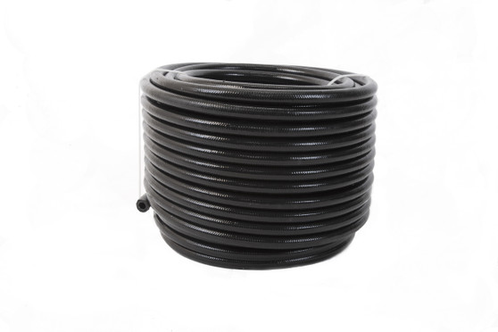 AFS15339 12an PTFE S/S Braided Hose 16ft Black Jacketed