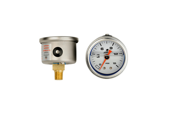 AFS15632 Fuel Pressure Gauge - 1.5in 0-15psi