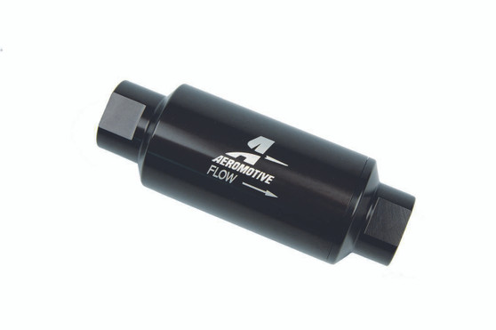 AFS12324 Inline Fuel Filter - 100 Micron- Black