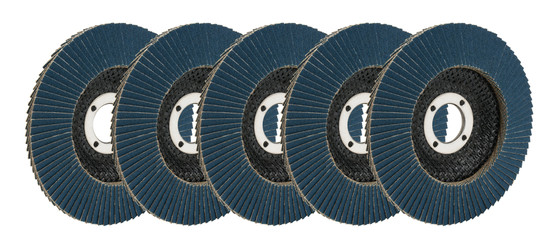 ALL12123-5 Flap Discs 120 Grit 4-1/2in with 7/8in Arbor