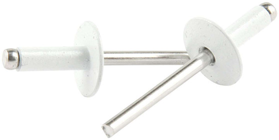 ALL18158 Lg Hd Rivet White Alum 250pk