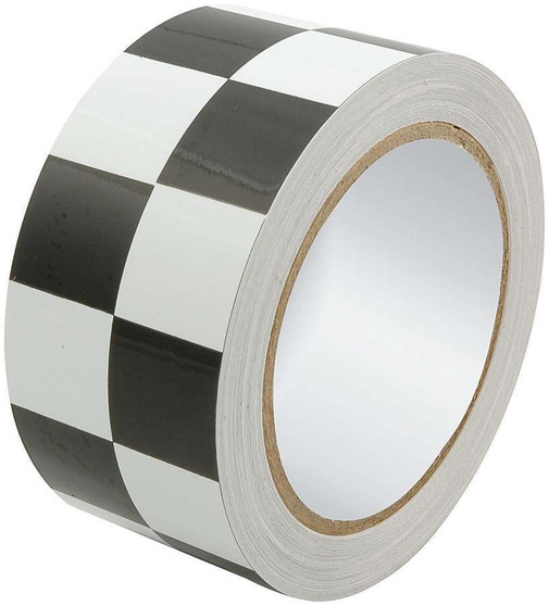 ALL14149 Racers Tape 2in x 45ft Checkered Black/White