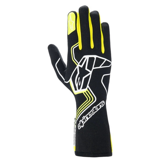 ALP3552024-155-S Glove Tech-1 Race V4 Blk / Fluo Yellow Small