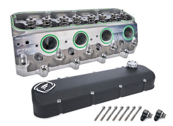 FED116107 F710 LS7 Cylinder Head Square Port Assembled