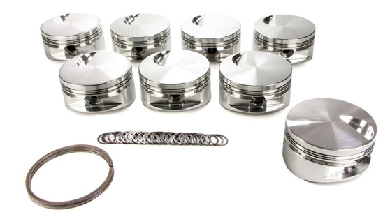 JEP257966 BBC Flat Top Piston Set 4.530 Bore -3cc