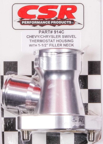 CSI914C Chevy 360 Swivel Filler Neck - Clear
