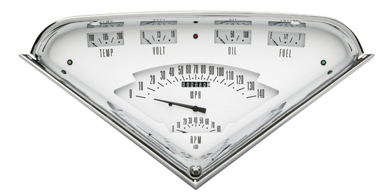 CLATF01W Tach Force 6 gauge Set White