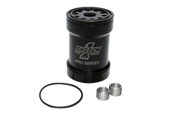 SYS209-561BPS Billet Oil Filter w/Blt Cap 45 Micron - Black