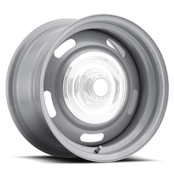 VIS55-5604 Wheel 15X6 5-4.5/4.75 Si lver Rally Vision