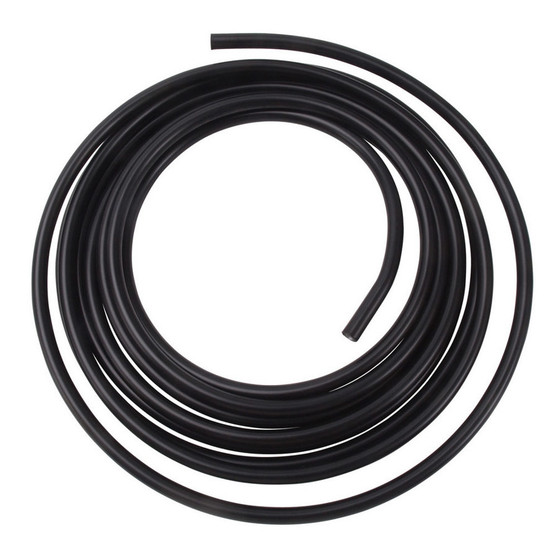 RUS639273 1/2in Aluminum Fuel Line 25ft Black Anodized