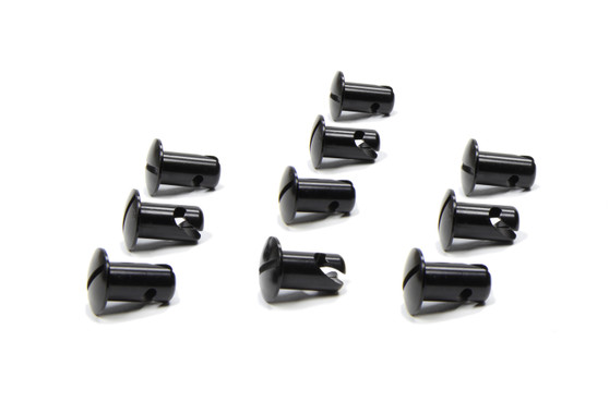 TXRCH-4402-10-BLK Oval Head Button Alum Black .550 Long 10 Pack