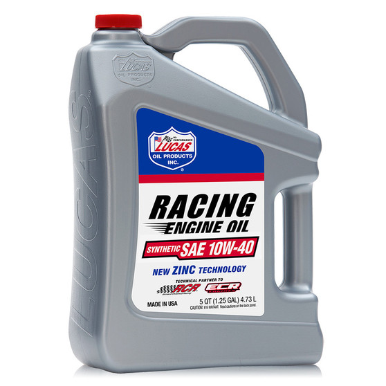 LUC10911 10w40 Synthetic Racing Oil 5 Quart Bottle