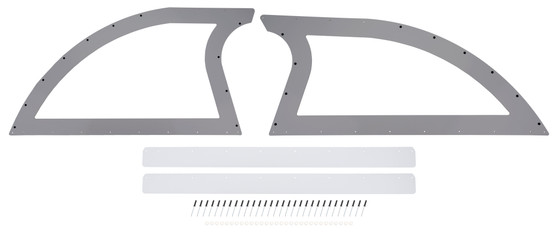 DOM830-GRY Sail Panel Pair Late Model Gray