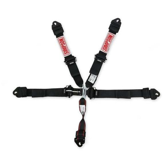 SIM12LD5WC Harness 5pt LL Pull-Down 2in Lap & Shoulder