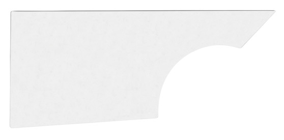 FIV32001-27351-WR Quarter Panel Dirt Right Side White