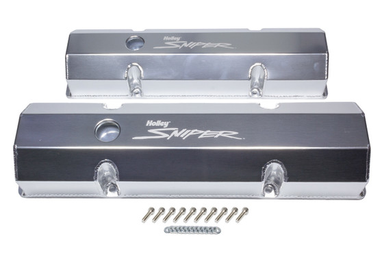 HLY890010 Sniper Fabricated Valve Covers  SBC Tall
