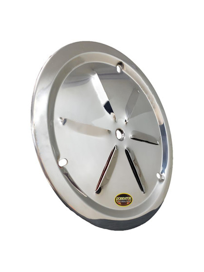 DOM1031-B-POL Wheel Cover Louver Vent Alum Bolt 15in Polished