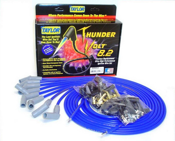 TAY83653 Univ Thundervolt Plug Wire Set 135 deg Blue