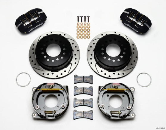 WIL140-11398-D Rear Disc Brake Kit 12- Bolt Chevy w/Parking Brk