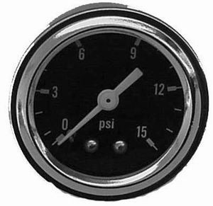 RPCR5715 Fuel Pressure Gauge 0-15 PSI