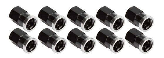 ALL72058 QC Cover Nuts Short Black 10pk