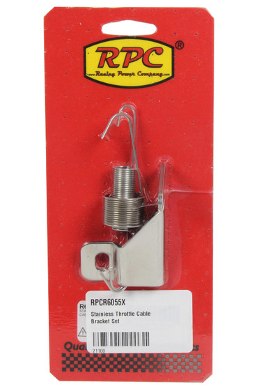 RPCR6055X Stainless Throttle Cable Bracket Set
