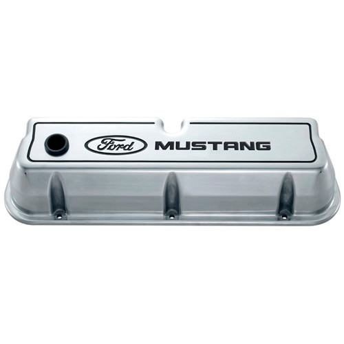 FRD302-030 Die Cast Alm Valve Cover Set w/Mustang Logo