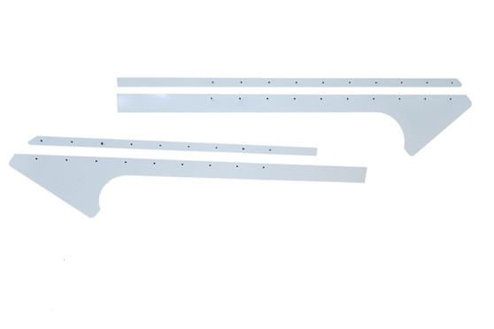 DOM810-AL-WH Pillar Post Alum White Pair Late Model