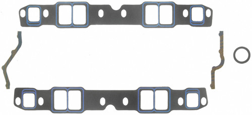 FEL1244 SB Chevy Intake Gaskets TRIM TO FIT PORTS
