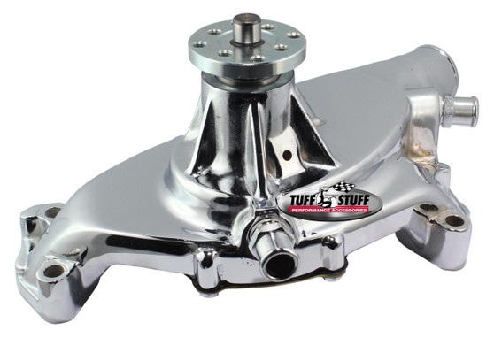 TFS1496NA BBC Short Water Pump Aluminum Smooth Chrome