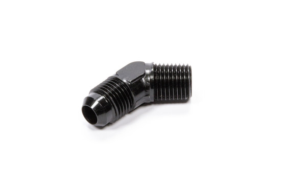 FRG482308-BL 45 Deg Adapter Fitting #8 x 3/8 MPT Black