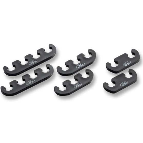 FRD302-641 Spark Plug Wire Dividers 6pk Black Plastic