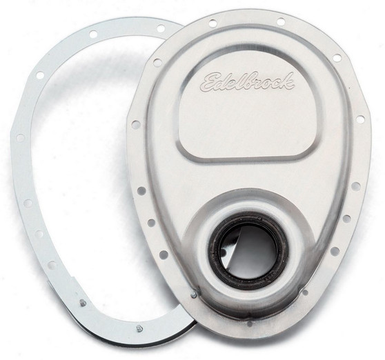 EDE4242 SBC Aluminum Timing Cover - 2 Piece